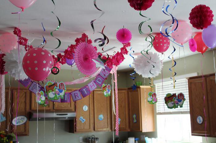 how to decorate a room for birthday baby