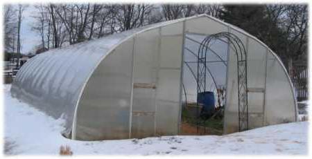 la Preparación de invernaderos de policarbonato para el invierno