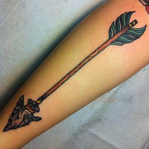 矢印の意味のタトゥー