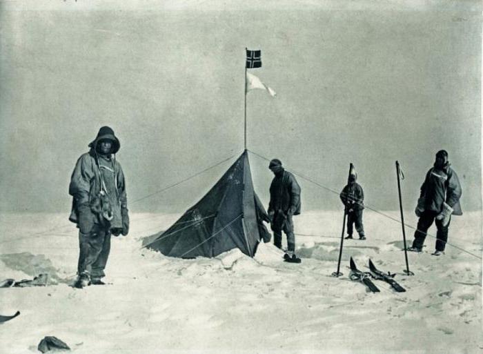 Roald Amundsen und Robert Scott