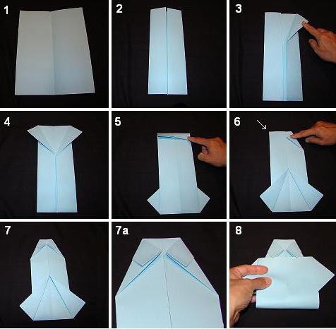 Origami Krawatte mit Hemd