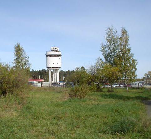  la torre blanca de ekaterimburgo, en la dirección de
