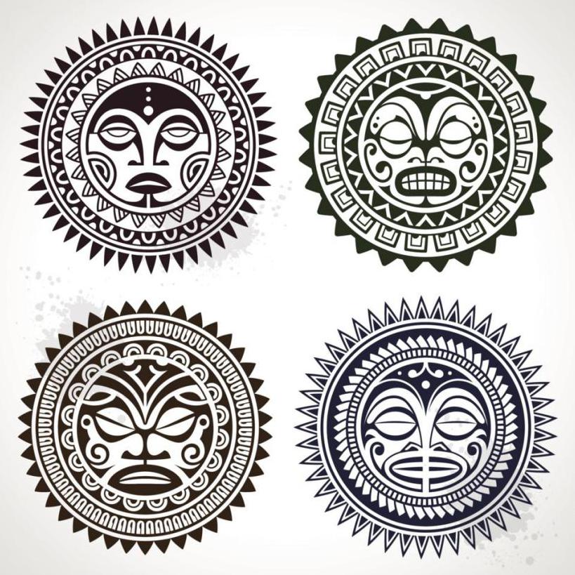 полинезийское tatuagem máscara