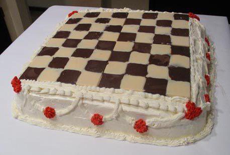 торт шахмат тақтасы түріндегі