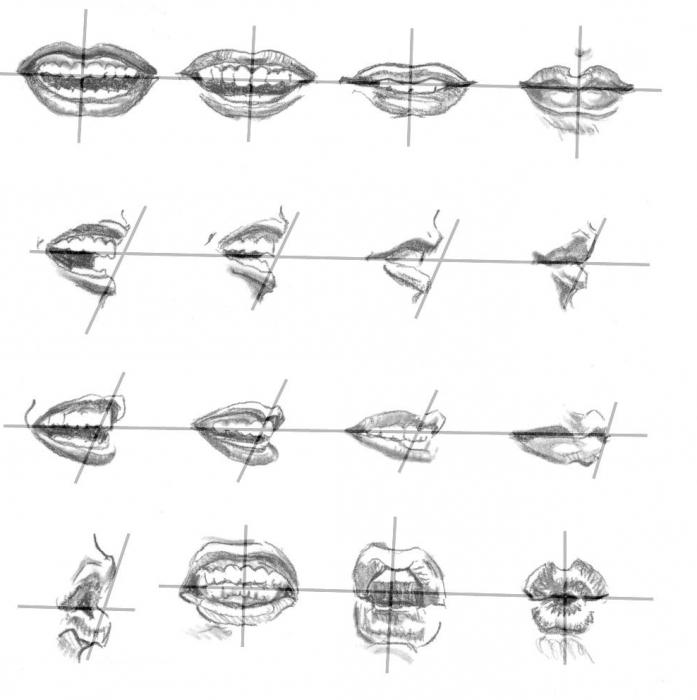 cómo dibujar labios