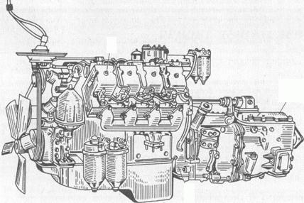 Schema des Motors Kamaz 740