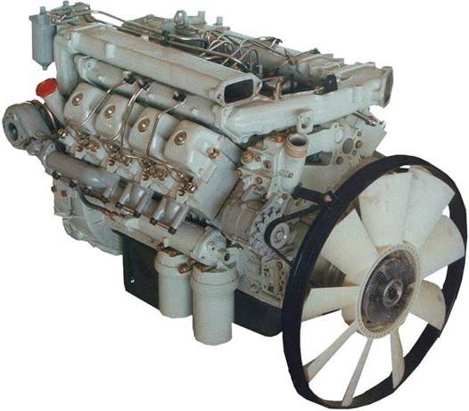 نظام امدادات الطاقة من المحرك كاماز 740