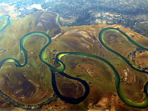 स्रोत के Okavango river