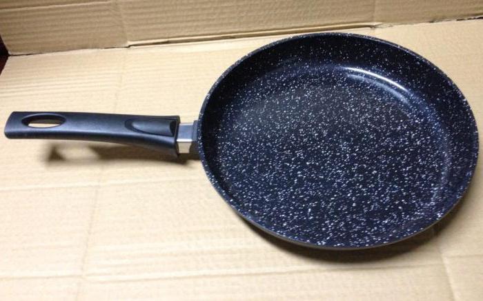 frying pan with a stone coating