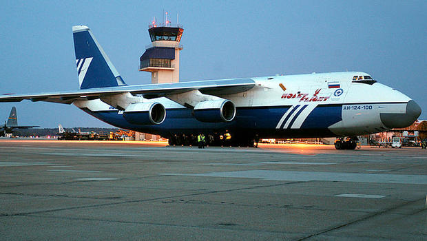 a cargo plane of the Russian manufacture