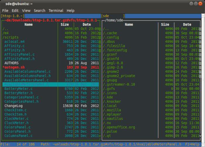 Dateimanager in linux mint