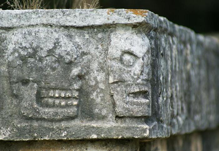 チチェンイツァ寺の頭蓋骨