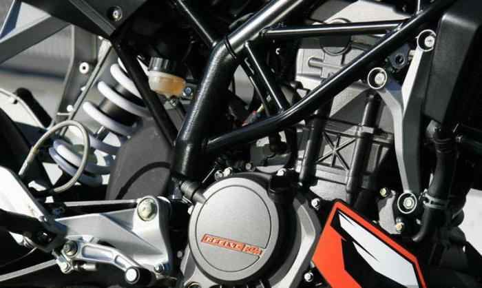 KTM 125 Duke техникалық сипаттамалары