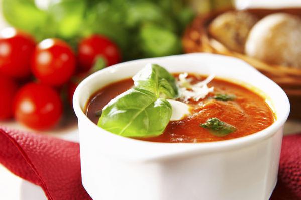 la sopa de tomate puré de receta