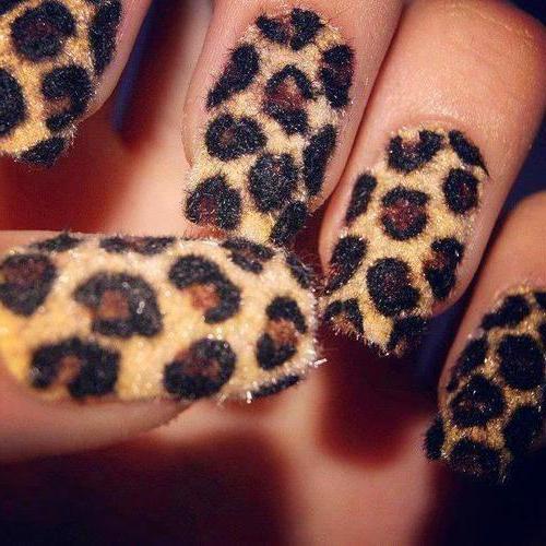 дизайн ногтей леопард фото