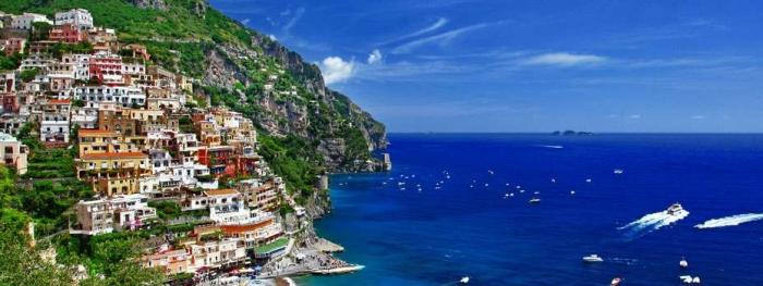 la costa de amalfi, italia los clientes
