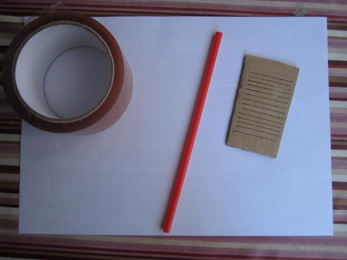 la fabricación de un termómetro de cartón