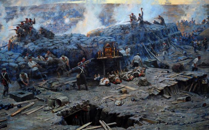 das Panorama der Verteidigung Sewastopols 1854-1855