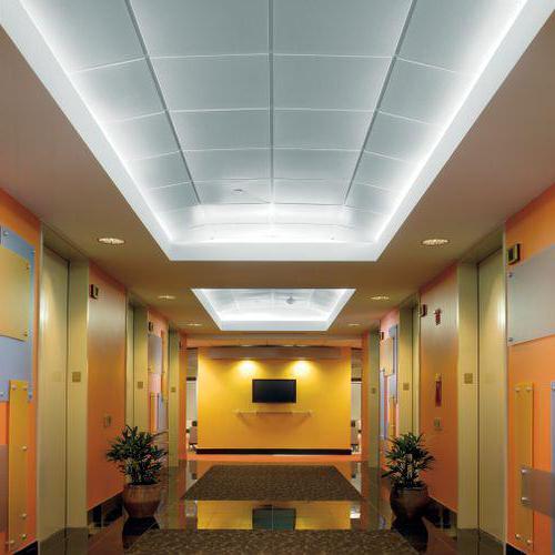 the Lamp in suspended ceiling Armstrong type