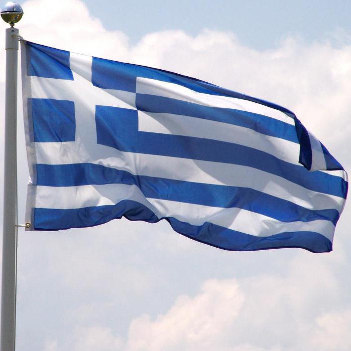 flag of Greece at the Olympic games