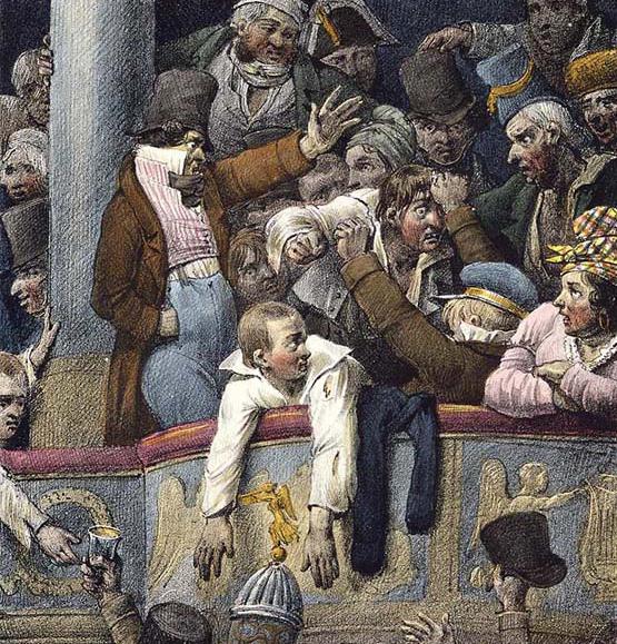 theatre in the 18th century in Russia briefly