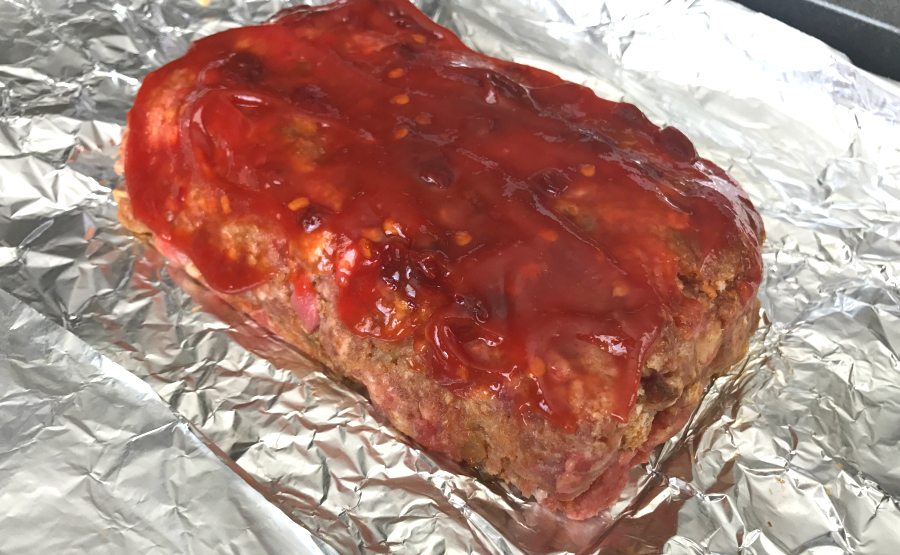 Meat loaf of minced meat