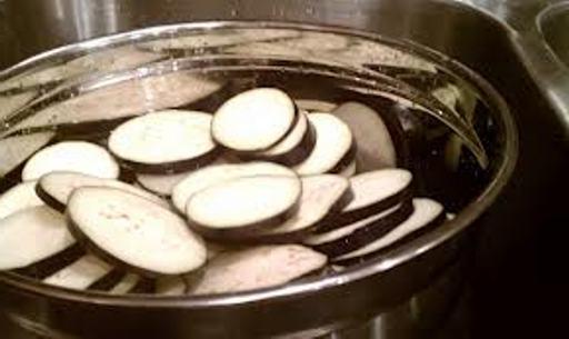 how to soak eggplant