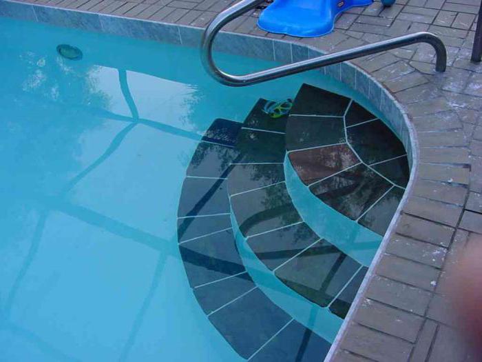 como fazer uma escada para piscina