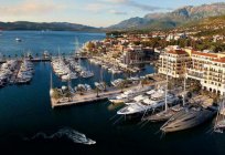 Porto montenegro (montenegro) - la marina en la ciudad de tivat, en la bahía de boka kotorska