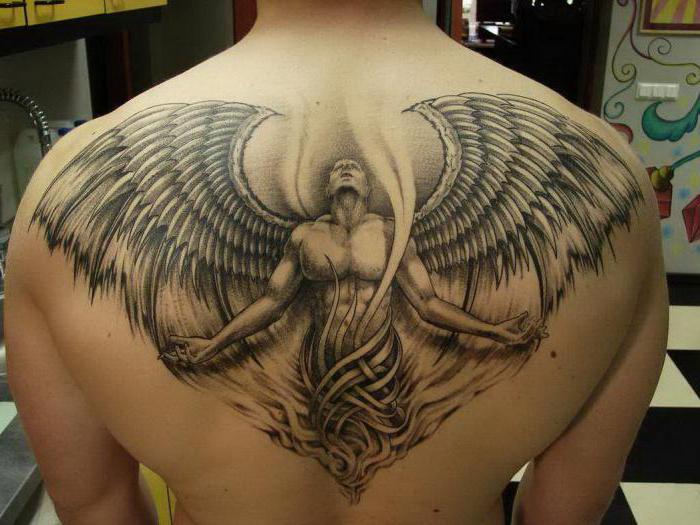 tatuagem de anjo e demônio