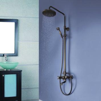 shower system with shower mixer tap top