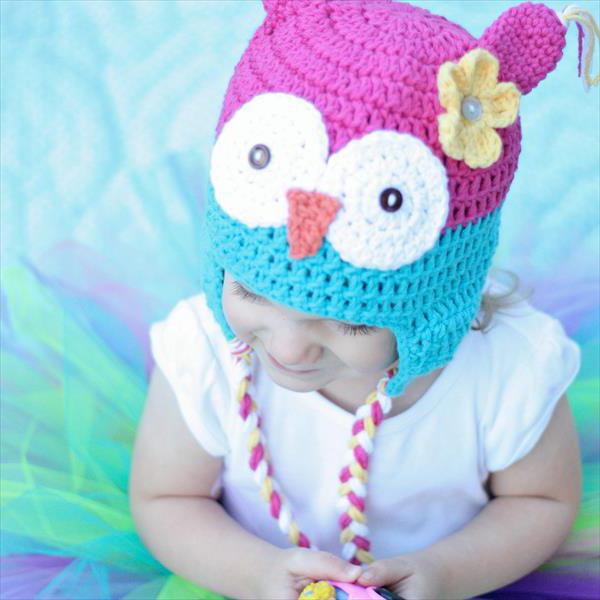 how to knit a hat crochet owl