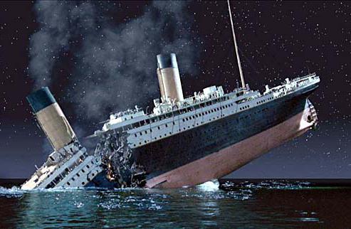 how many people died during the crash of the Titanic