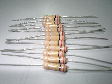 resistor values, resistor values, standard resistors
