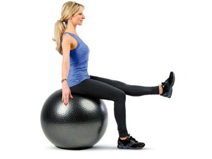 la pelota de fitness, ejercicios para adelgazar para los clientes