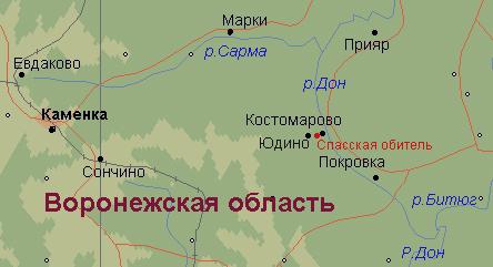 harita voronej bölge