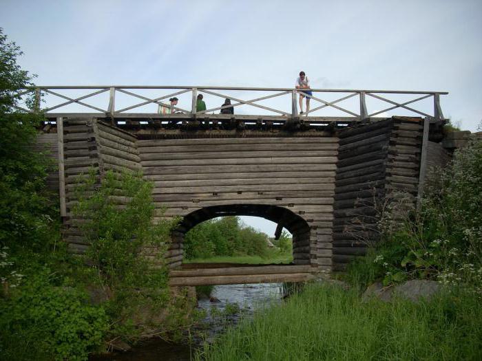 型の木造橋