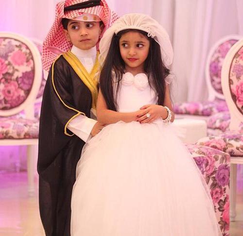 的传统阿拉伯的婚礼