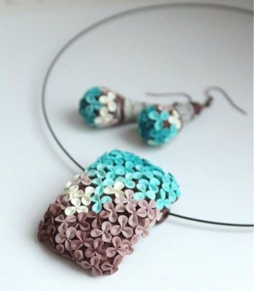 pendant and earring