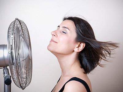 ondas de calor durante a menopausa