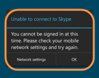 warum Skype sagt keine Verbindung