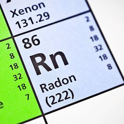 radon, a chemical element