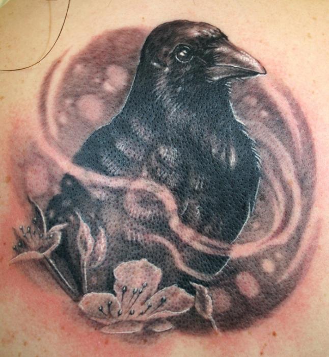 tatuagem corvos