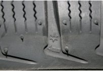 The indicator of the tyre's tread wear: the location and decoding