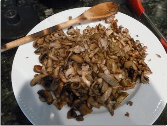 Caprice salad with mushrooms