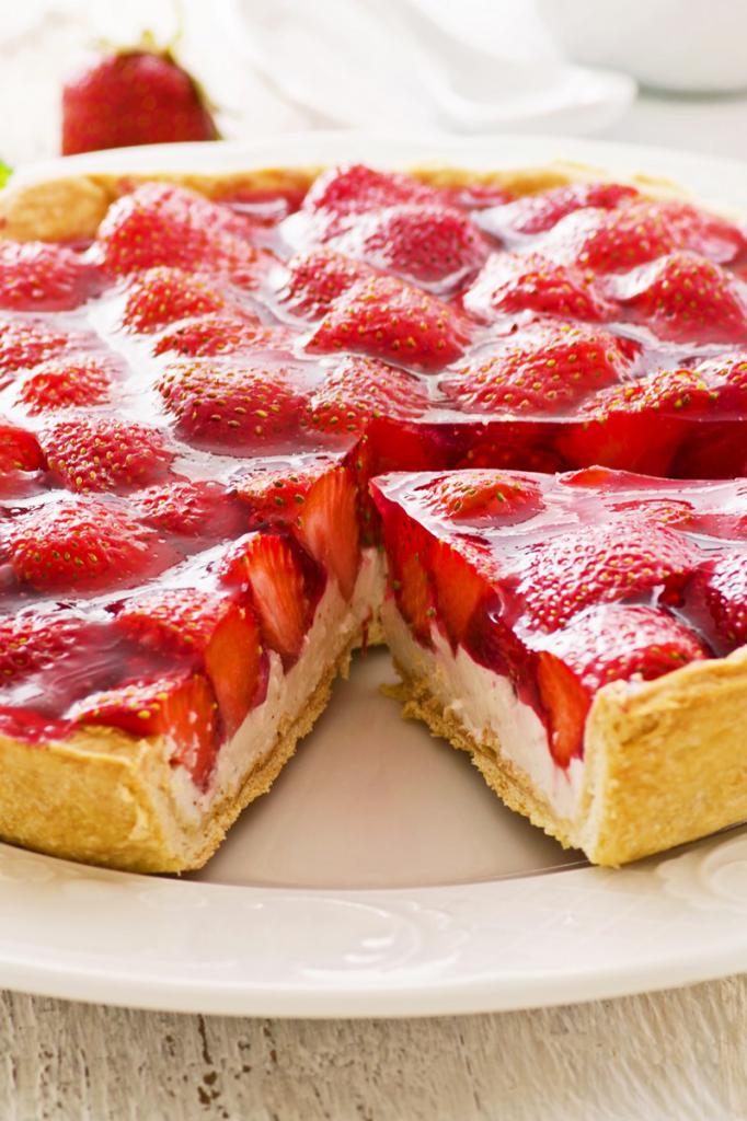 Erdbeer-Quark-Torte