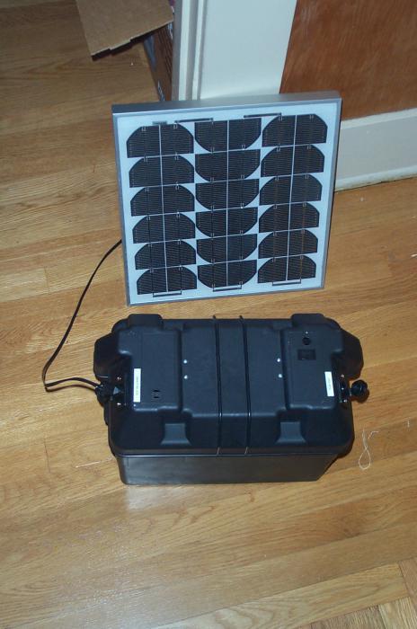 сонечныя батарэі для аўтамабільных акумулятараў