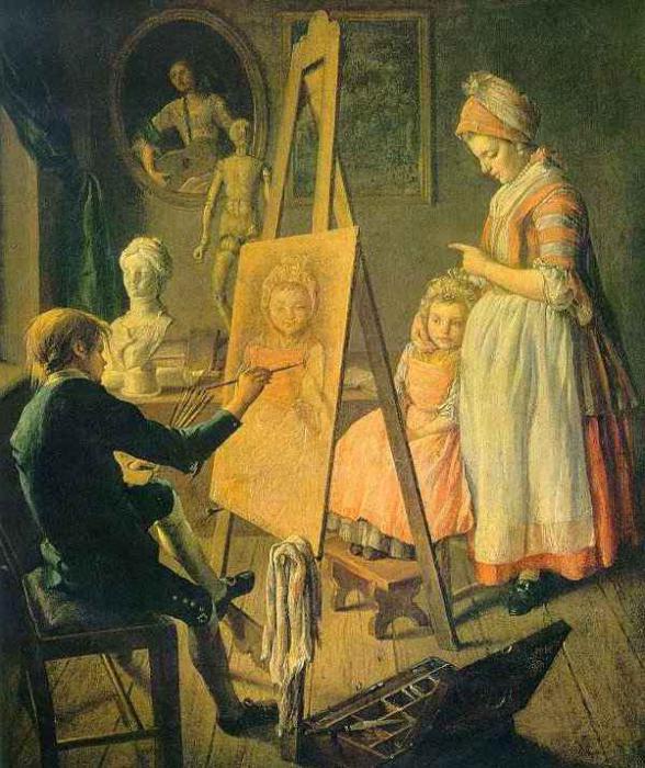 descripción de la obra del joven pintor