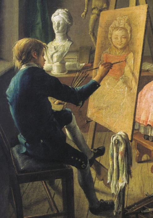 firsov, el joven pintor de la pintura