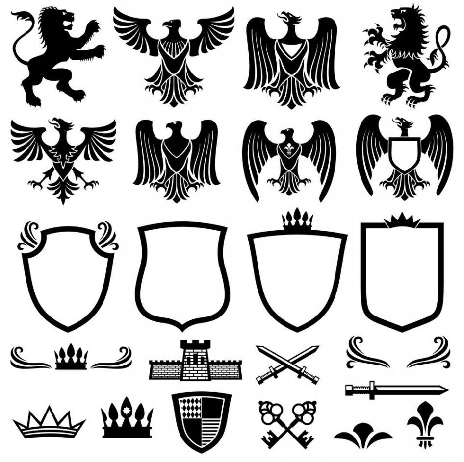 the Basic elements of the family coat of arms